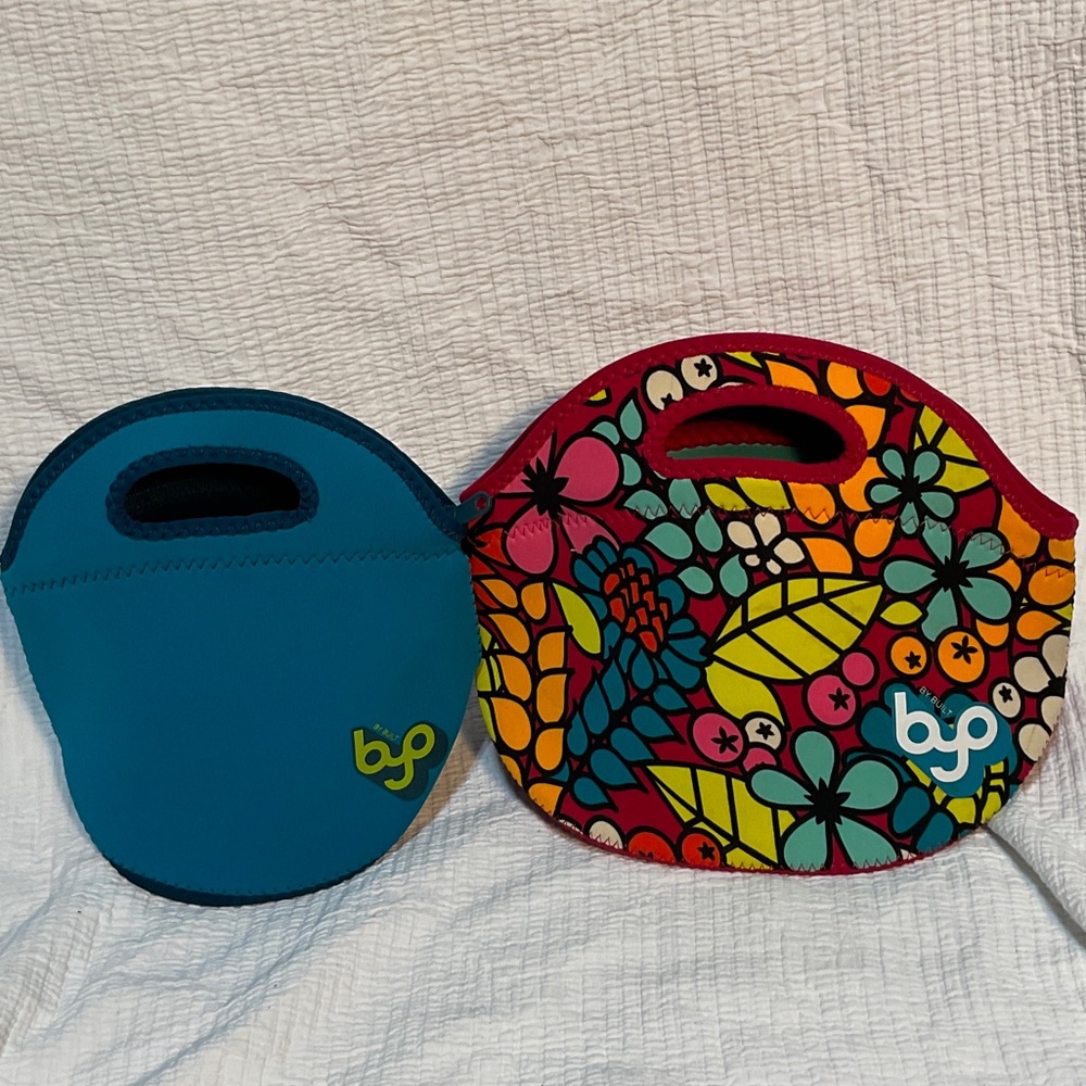 BYO Insulated Lunch Bags - Blue and Multicolor